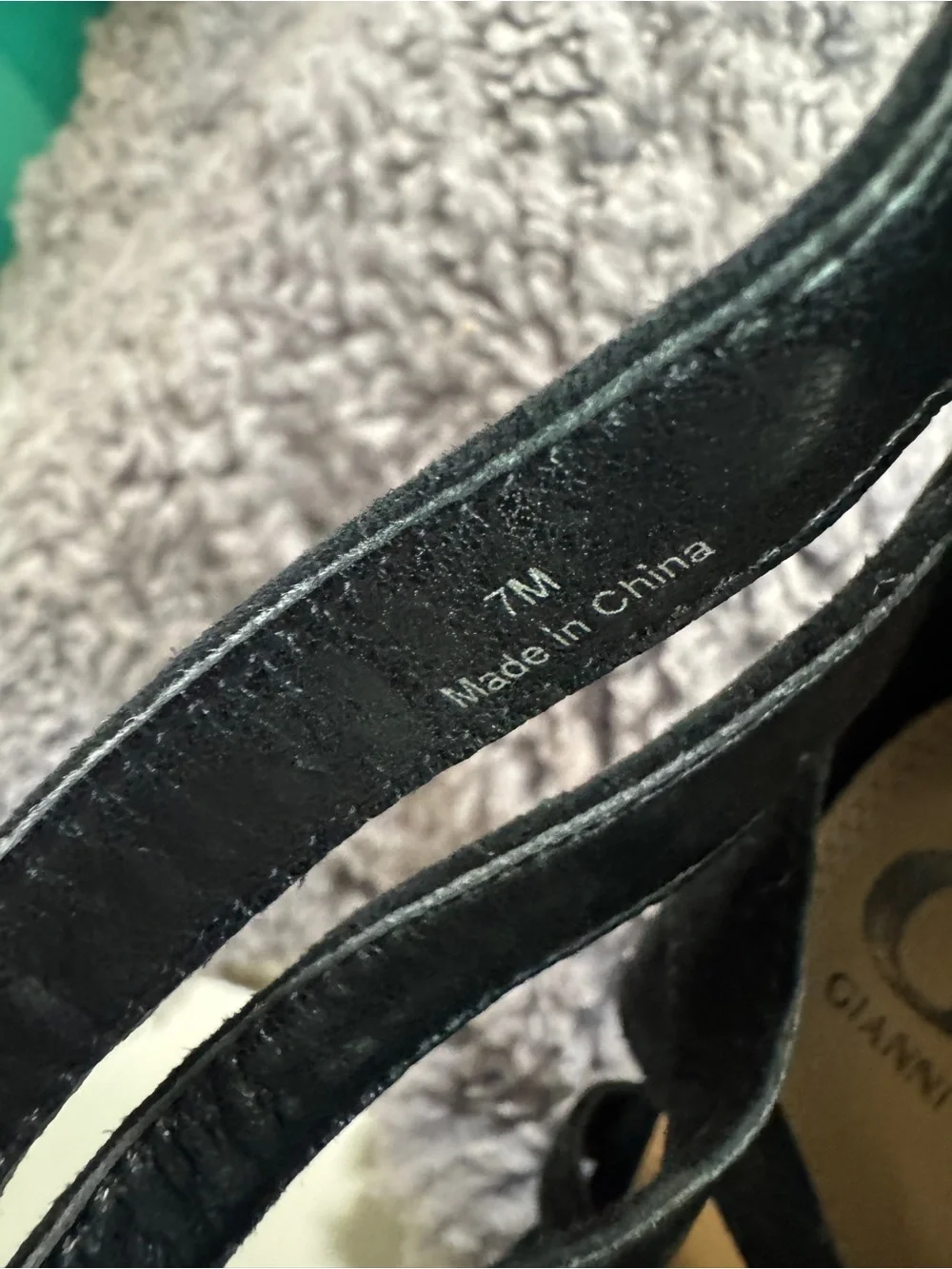 Gianni Bini Black Suede Strappy Stiletto Heels